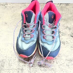 Merrell Lace-Up Moab Speed Mid Waterproof Blue Pink Hiking Shoes Girls Size 3M
